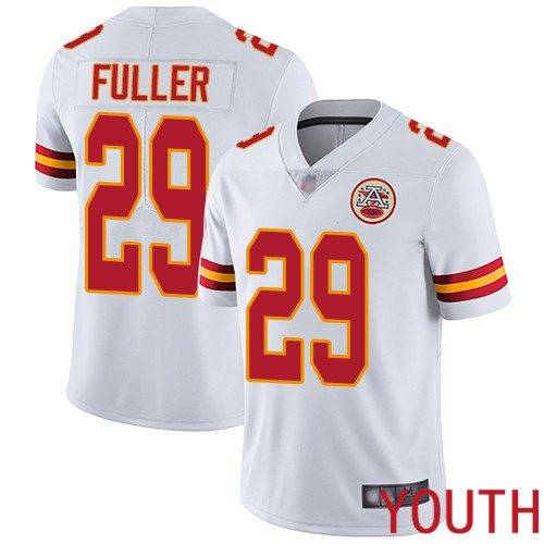 Youth Kansas City Chiefs 29 Fuller Kendall White Vapor Untouchable Limited Player Football Nike NFL Jersey
